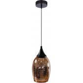 Candellux Marina lampa wisząca 1x60W czarna/miedziana 31-51622