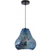 Candellux Galactic lampa wisząca 1x60W niebieski/mix kolorów 31-56108