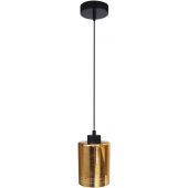 Candellux Cox lampa wisząca 1x60W czarny/złoty 31-59345