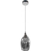 Candellux Marina lampa wisząca 1x60W chrom/szkło 31-60174