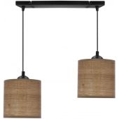 Candellux Legno lampa wisząca 2x40 W czarna 32-18328