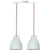 Candellux Pensilvania lampa wisząca 2x60W biała 32-35813