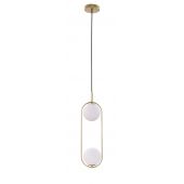 Candellux Cordel lampa wisząca 2x28W mosiądz/biały 32-73464