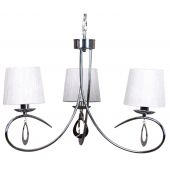 Candellux Arnika lampa wisząca 3x40W chrom/biały 33-21663