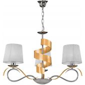 Candellux Denis lampa wisząca 3x40W chrom/złoty 33-23421