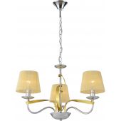 Candellux Diva lampa wisząca 3x40W chrom/złoty 33-55057