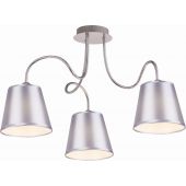 Candellux Luk lampa podsufitowa 3x40W chrom/szary 33-70746