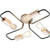 Candellux Herpe lampa podsufitowa 4x60W czarna/miedziana 34-66923