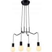 Candellux Basso lampa wisząca 4x40W czarny mat 34-71019