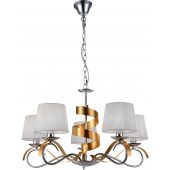 Candellux Denis lampa wisząca 5x40W chrom/złoty 35-23445