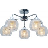 Candellux Ray lampa podsufitowa 5x40W chrom/przezroczysty 35-67104