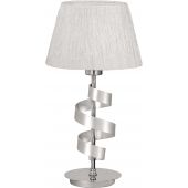 Candellux Denis lampa stołowa 1x60W chrom/biały 41-23476