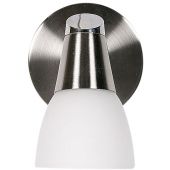 Candellux Selia kinkiet 1x40W nikiel mat/biały 91-69979