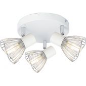 Candellux Fly lampa podsufitowa 3x40W biały/chrom 98-61980