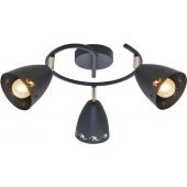 Candellux Coty lampa podsufitowa 3x40W czarna 98-67180