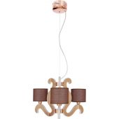 Candellux Ambrosia lampa wisząca 3x40 W miedź 33-33888