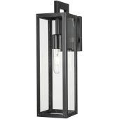 CosmoLight Kyoto kinkiet zewnętrzny 1x60W czarny mat W01678BK