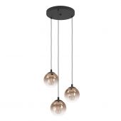 Eglo Ariscani lampa wisząca 3x40 W brązowa 901925