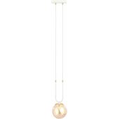 Emibig Glam lampa wisząca 1x40W biała/miodowa 1117/1