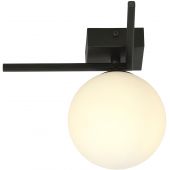 Emibig Imago 1G lampa podsufitowa 1x40W czarna/opal 1130/1G