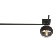 Emibig Imago Stripe 1F lampa podsufitowa 1x40W czarna/przezroczysta 1132/1F