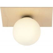 Emibig Kenzo 1A lampa podsufitowa 1x40W drewno/opal 1142/1A