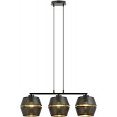 Emibig Malia lampa wisząca 3x60W złoty/czarny 1185/3