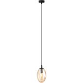 Emibig Astral lampa wisząca 1x10 W czarny/szkło miodowe 1267/1