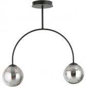 Emibig Archi lampa podsufitowa 2x10 W czarny/szkło grafitowe 1287/2