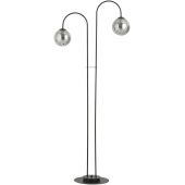 Emibig Archi lampa stojąca 2x10 W czarny/szkło grafitowe 1287/LP2