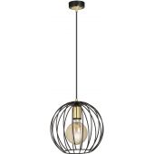 Emibig Albio lampa wisząca 1x60W czarny/złoty 144/1