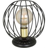 Emibig Albio lampa stołowa 1x60W czarny/złoty 144/LN1