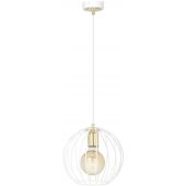 Emibig Albio lampa wisząca 1x60W biały /złoty 145/1