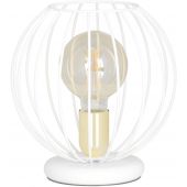 Emibig Albio lampa stołowa 1x60W biały/złoty 145/LN1