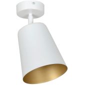 Emibig Prism lampa podsufitowa 1x60W biały/złoty 407/1