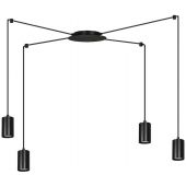 Emibig Traker lampa wisząca 4x30W czarna 524/4