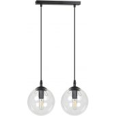 Emibig Cosmo lampa wisząca 2x40W czarny/przezroczysty 711/2