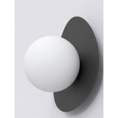 Emibig Ovo kinkiet 1x8 W czarny 1527/K1