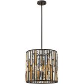 Elstead Lighting Gemma lampa wisząca 3x60 W brązowa vintage HK-GEMMA-P-B-VBZ