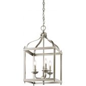 Elstead Lighting Larkin lampa wisząca 3x60 W szczotkowany nikiel KL-LARKIN-P-M-NI