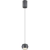 Globo Lighting Marthy lampa wisząca 1x6 W szary/popielaty 15209