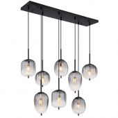 Globo Lighting Attila lampa wisząca powyżej 6x40 W czarna 15215-8