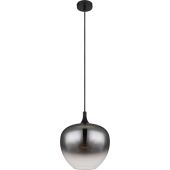 Globo Lighting Maxy lampa wisząca 1x40W czarny mat/szkło dymne 15548H1