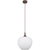 Globo Lighting Maxy lampa wisząca 1x60W brązowy/szkło opalizowane 15548H1C