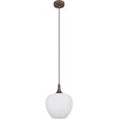 Globo Lighting Maxy lampa wisząca 1x60W brązowy/szkło opalizowane 15548HC