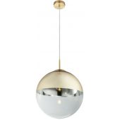 Globo Lighting Varus lampa wisząca 1x40W złoty/przezroczysty 15858