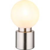 Globo Lighting Marka lampa stołowa 1x25W nikiel mat/szkło opal satynowe 21003N