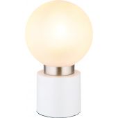 Globo Lighting Marka lampa stołowa 1x25W biały mat/szkło opal satynowe 21003WN