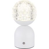 Globo Lighting Julsy lampa stołowa 1x2,5W LED biały mat/przezroczysty 21007W