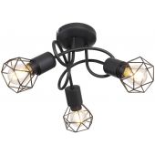 Globo Lighting Xara I lampa podsufitowa 3x40W czarna 54802S-3D